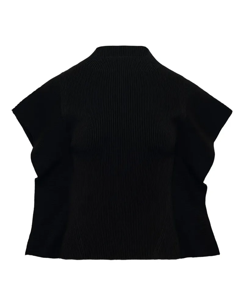 CFCL ribbed top - Schwarz Schwarz