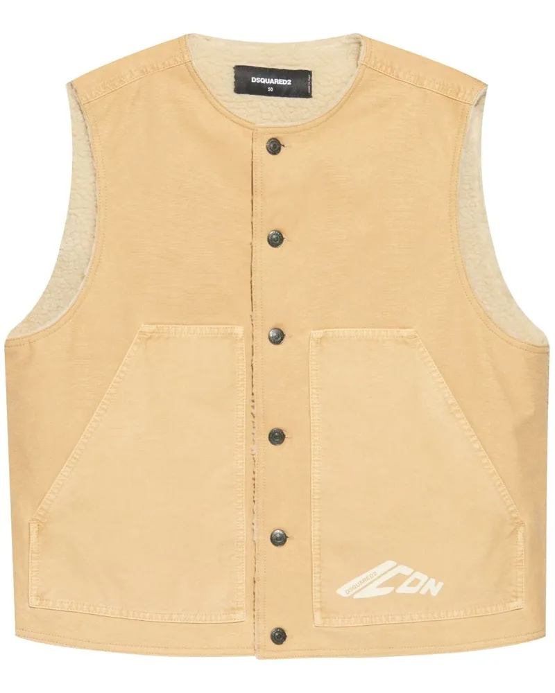 Dsquared2 Gefütterte Jeansjacke - Nude Nude