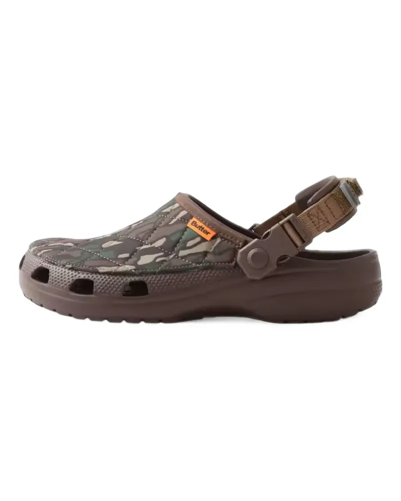 Crocs x Butter Goods Classic gesteppte Mules - Braun Braun
