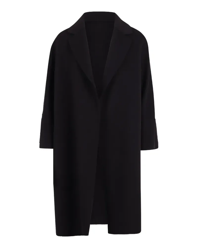 Max Mara notched-lapel coat - Schwarz Schwarz
