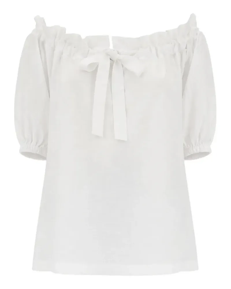 Patou ruffled bow blouse - Weiß Weiß