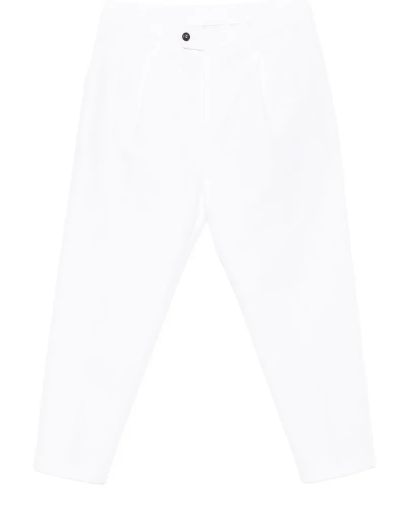 Eleventy Hose mit Bundfalten - Weiß Weiß