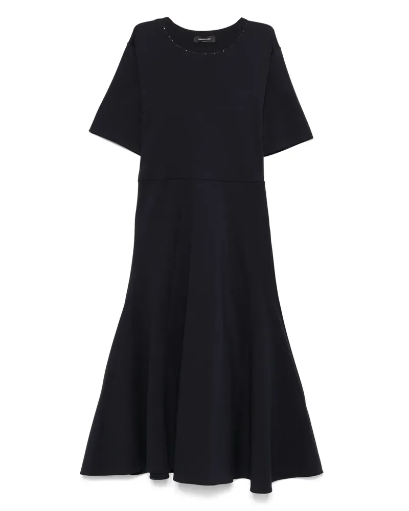 Fabiana Filippi Midikleid mit Perlen - Blau Blau