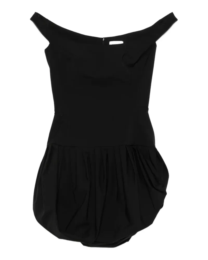 Magda Butrym Schulterfreies Kleid - Schwarz Schwarz