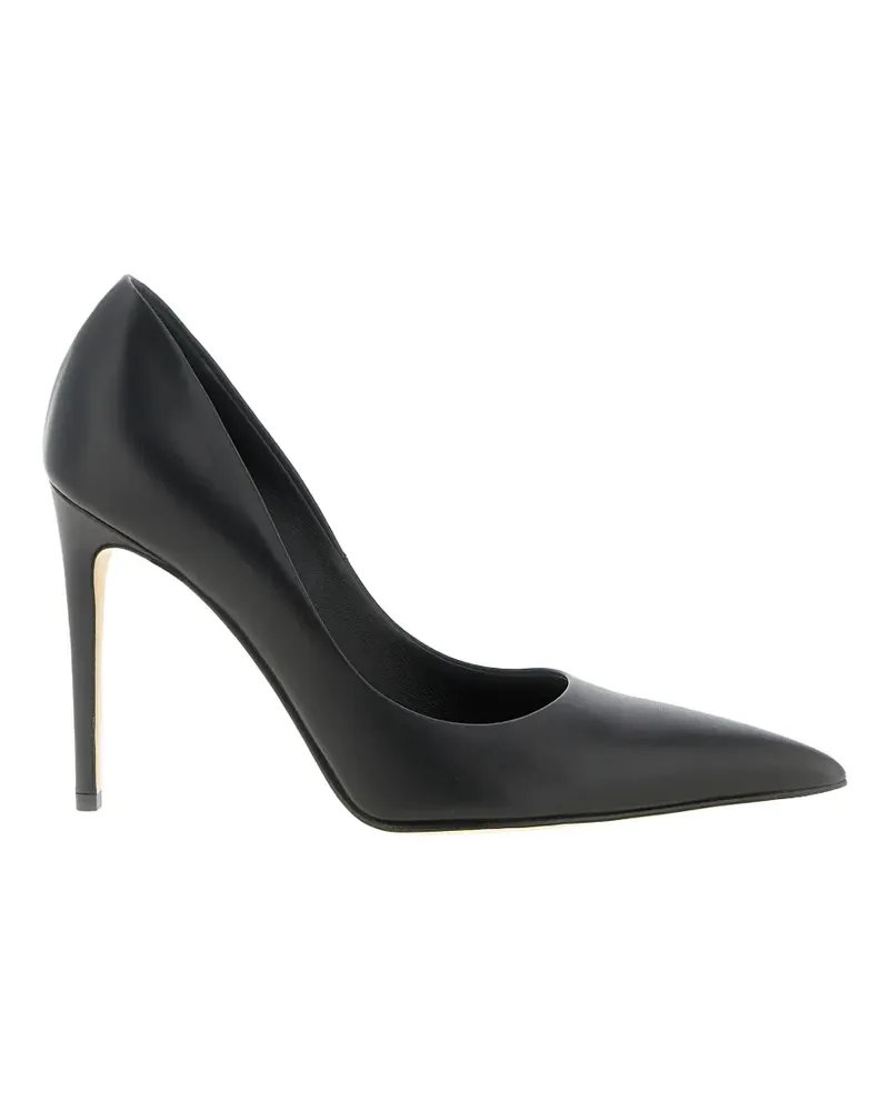 Alexander McQueen pointed stiletto leather pumps - Schwarz Schwarz