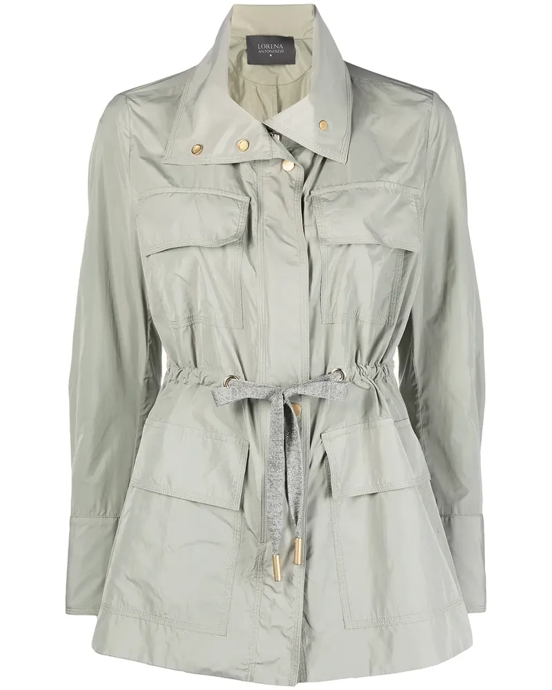 Lorena Antoniazzi Klassischer Windbreaker - Grau Grau