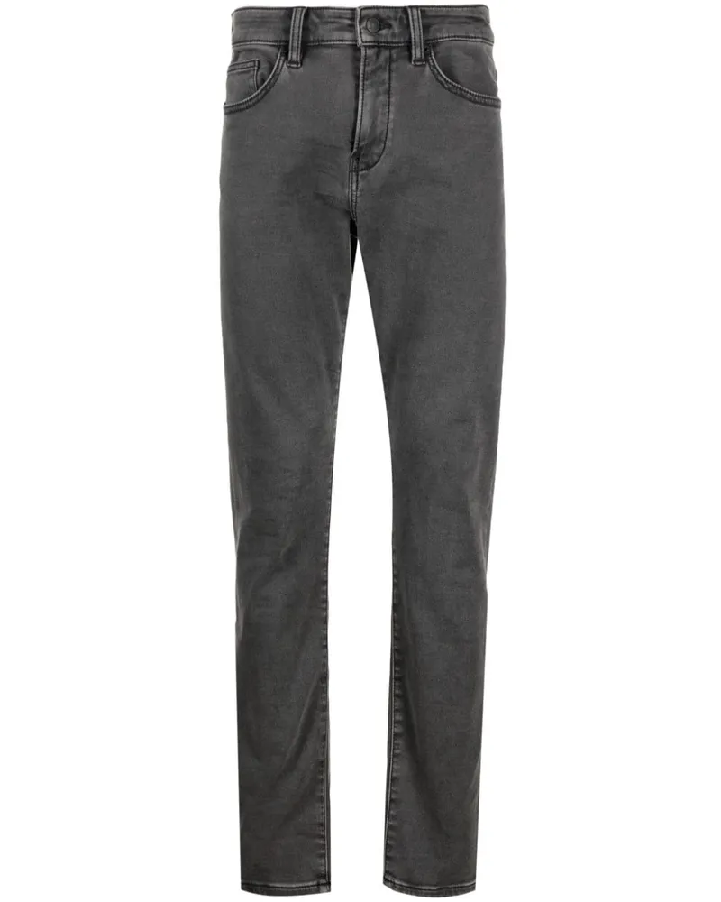 HUGO BOSS Skinny-Jeans mit Logo-Patch - Grau Grau