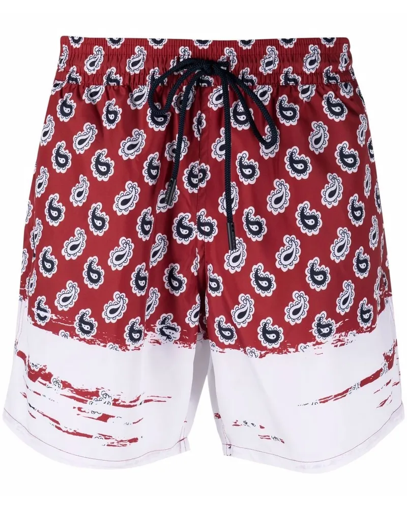 Etro Badeshorts mit Paisley-Print - Rot Rot