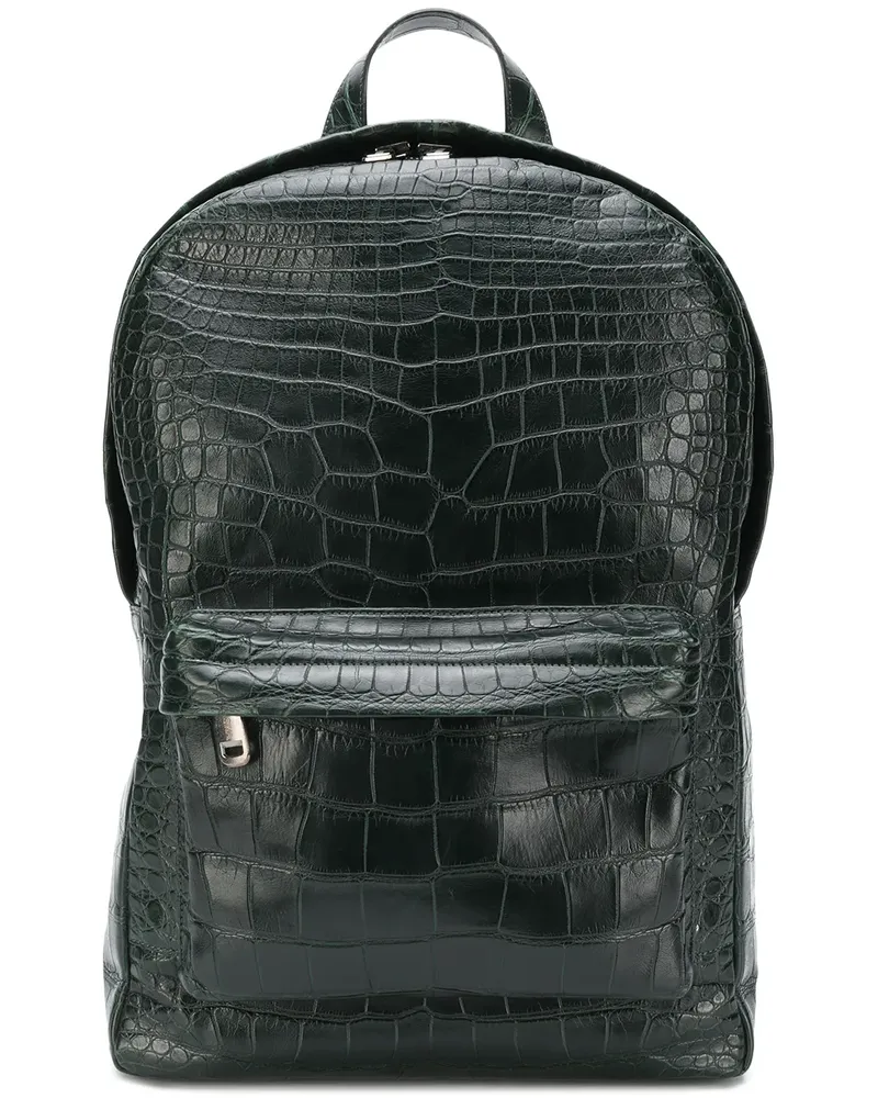 Liska Rucksack mit Prägung - Grün Grün
