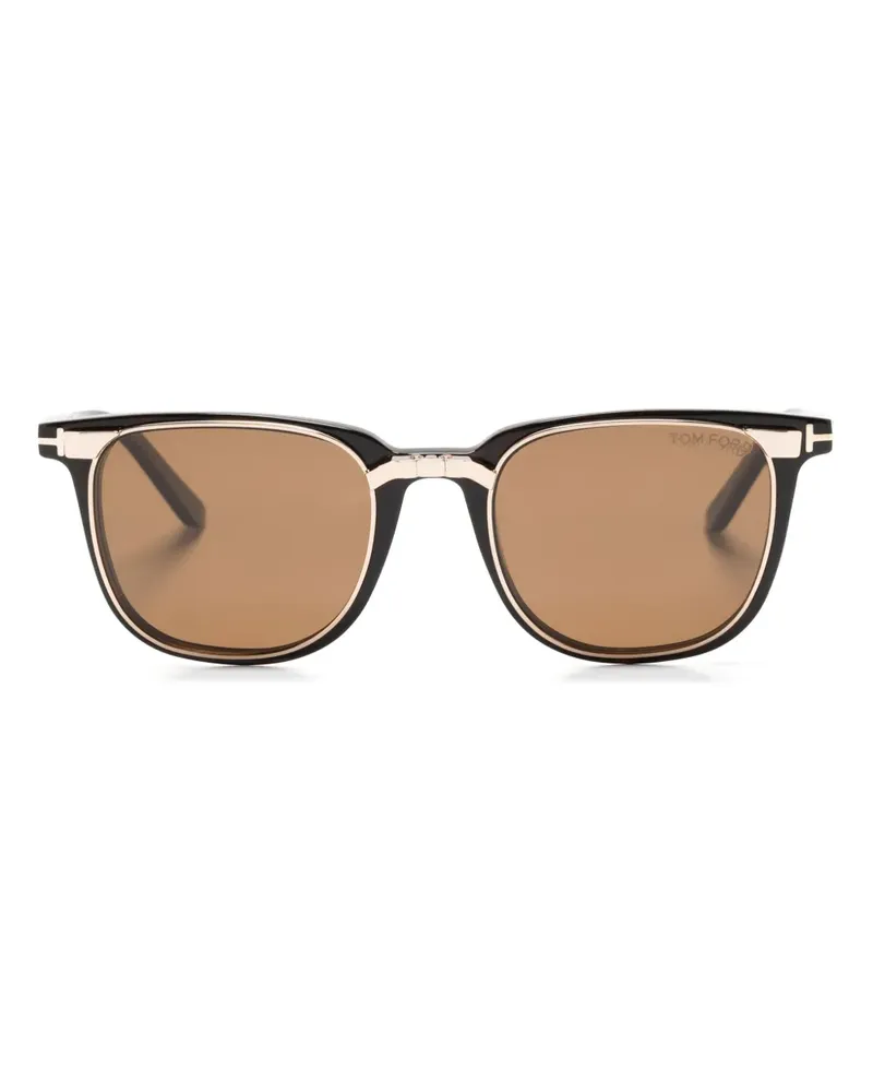 Tom Ford Brille mit eckigem Gestell - Braun Braun