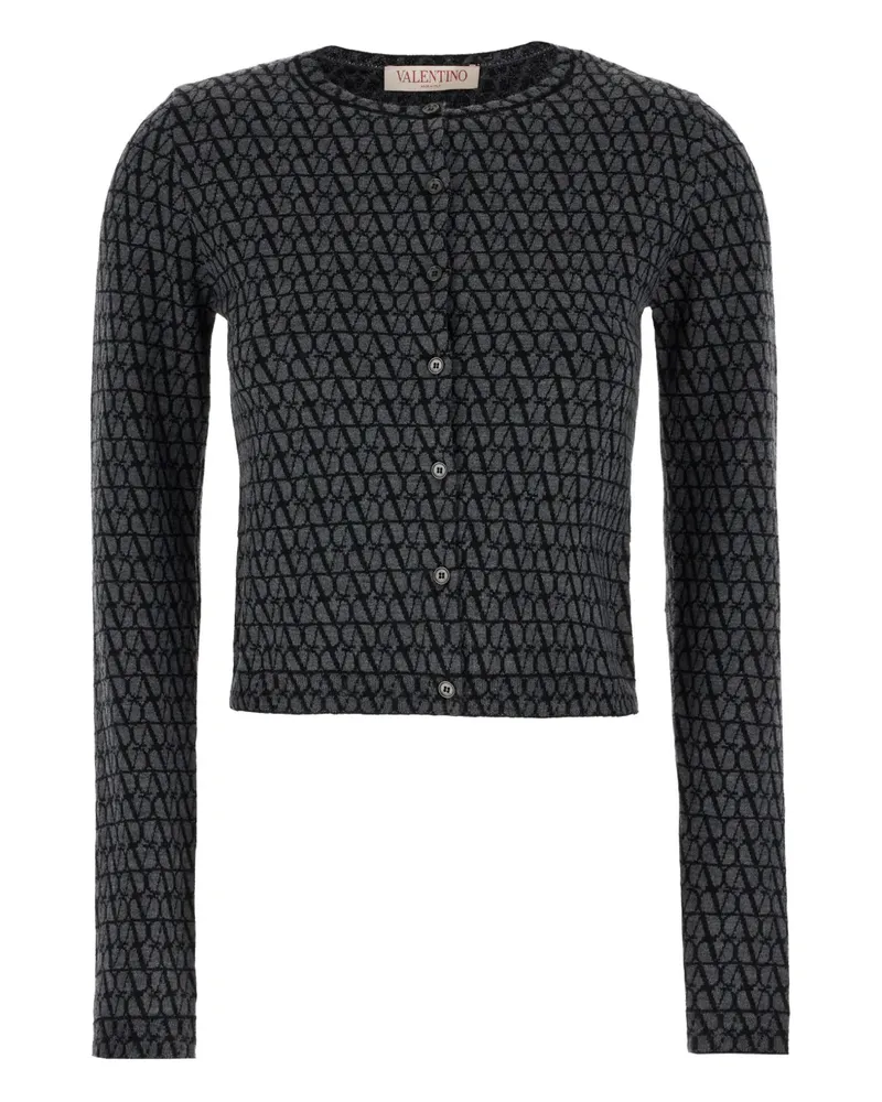 Valentino Garavani Toile Iconographe Cardigan - Grau Grau