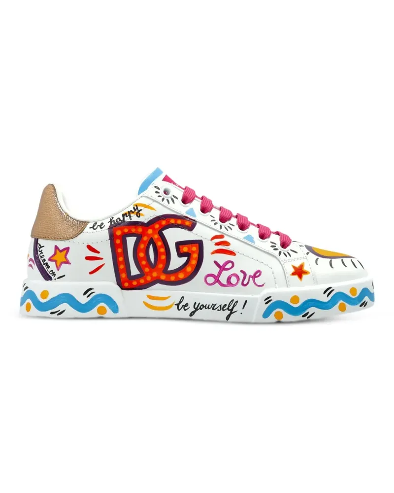 Dolce & Gabbana Sneakers mit Logo-Print - Weiß Weiß