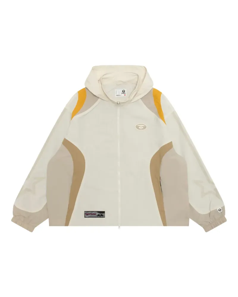 BAPE Kapuzenjacke mit Kontrasteinsätzen - Nude Nude