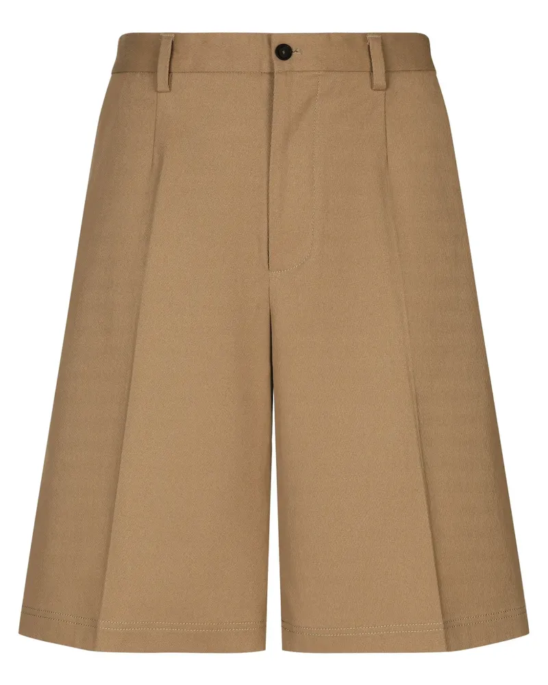 Dolce & Gabbana Bermudas mit Faltendetail - Nude Nude
