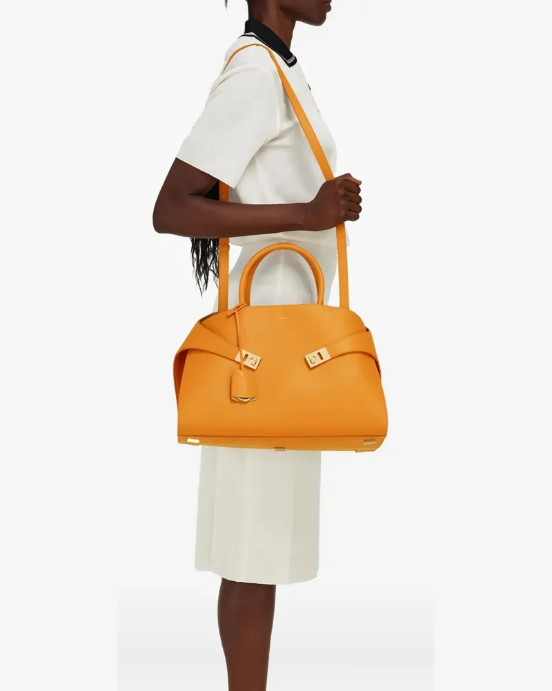 Ferragamo Großer Hug Tote Bag - Orange Orange