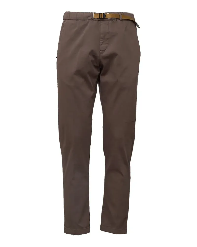 PLAN C Gabardine-Hose mit Gürtel - Braun Braun