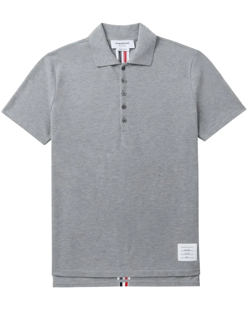 Thom Browne Poloshirt mit Knöpfen - Grau Grau