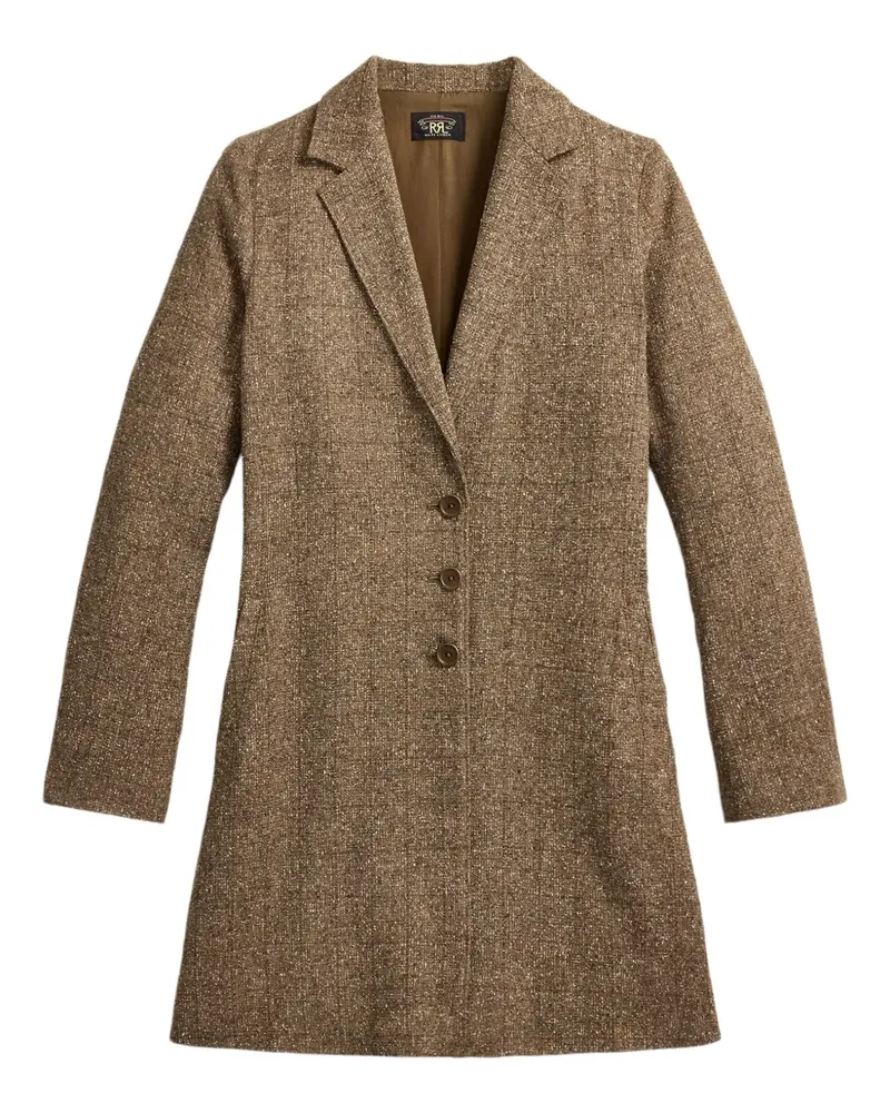 Ralph Lauren Einreihiger Halley Mantel - Braun Braun