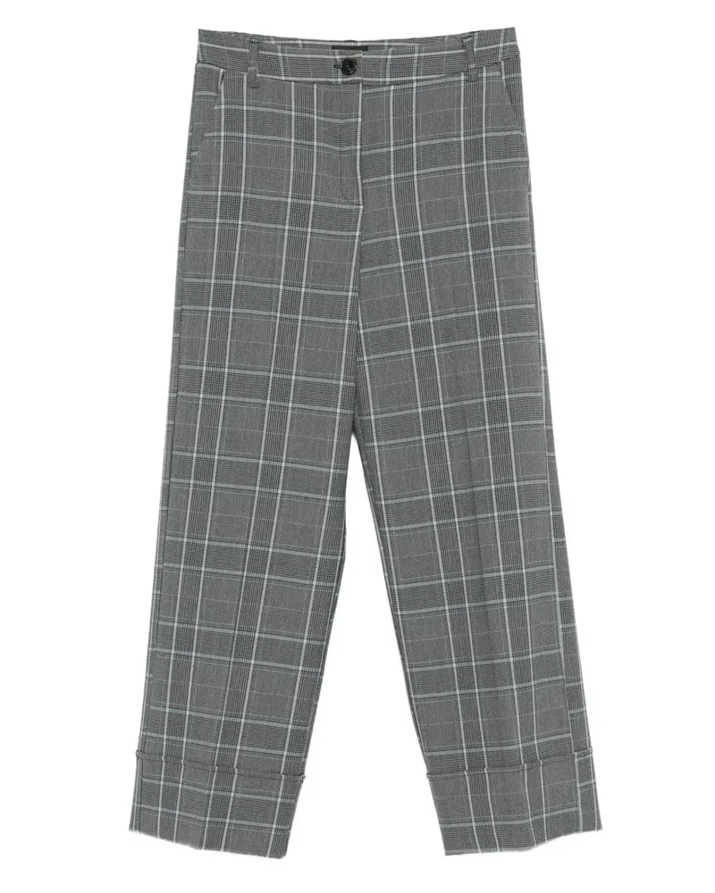 MARELLA Karierte Dany Hose - Grau Grau