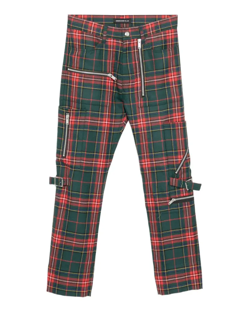 Undercover Hose mit Schottenkaro - Grün Grün