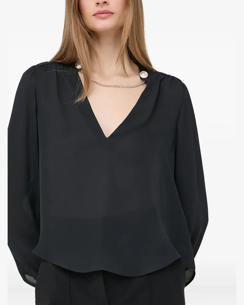 MARCIANO Los Angeles Bluse mit Kettendetail - Schwarz Schwarz