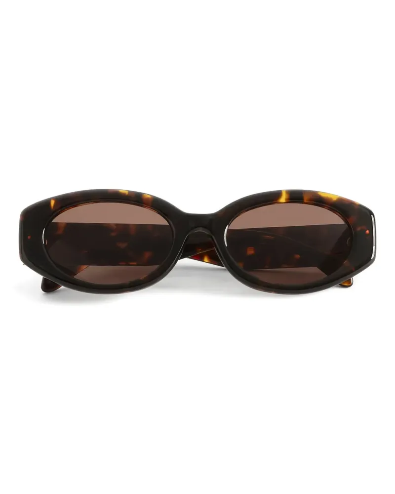 Zadig & Voltaire Ovale Sonnenbrille in Schildpattoptik - Braun Braun