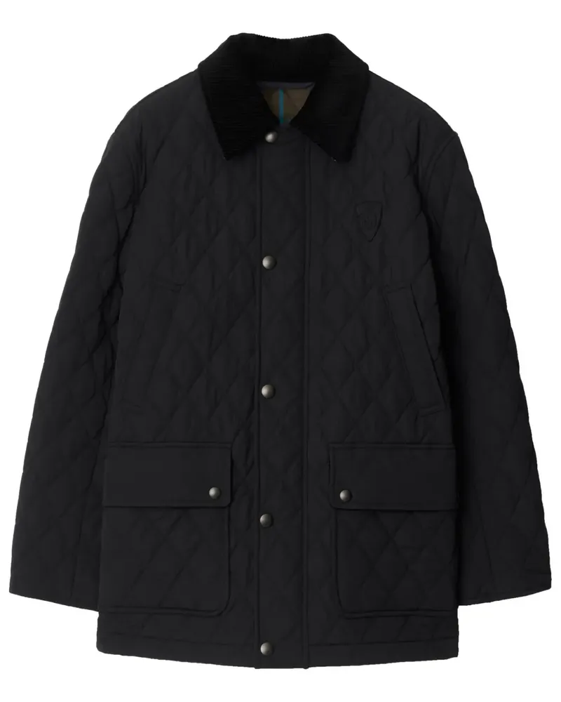 Burberry Gesteppte Jacke - Schwarz Schwarz