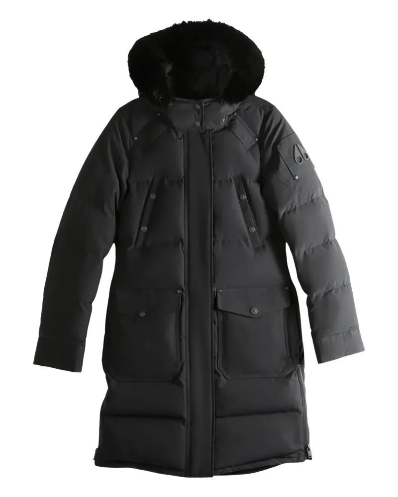 Moose Knuckles hooded coat - Schwarz Schwarz