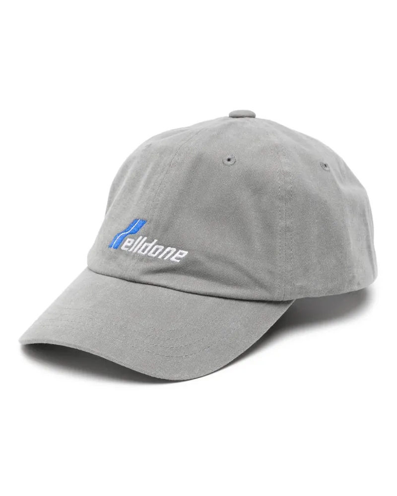 WE 11 DONE Baseballkappe mit Logo-Stickerei Grau