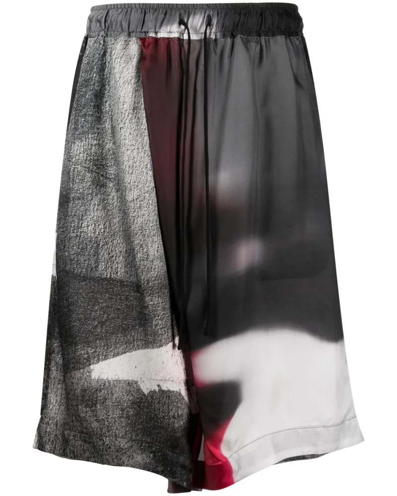 Julius Bermudas mit grafischem Print - Grau Grau
