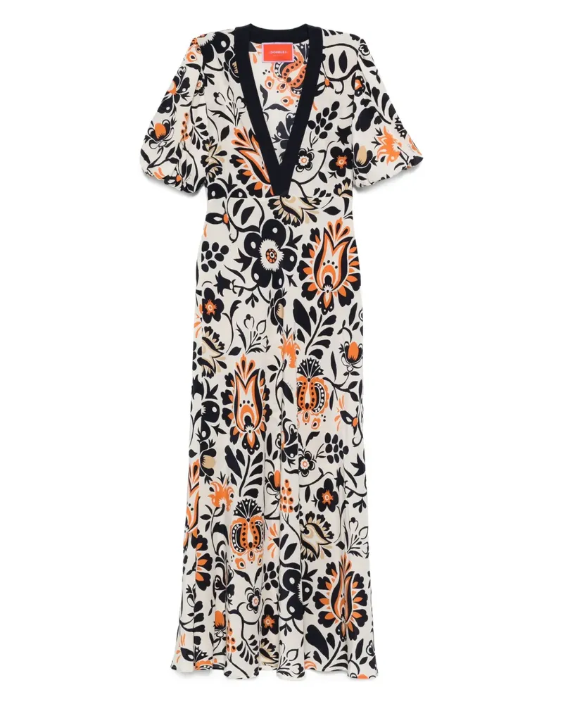 La DoubleJ Kleid mit Puffärmeln - Weiß Weiß