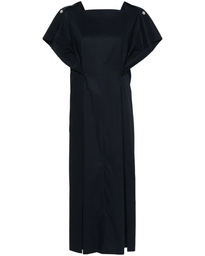 PLAN C Mittellanges Hemdkleid - Blau Blau