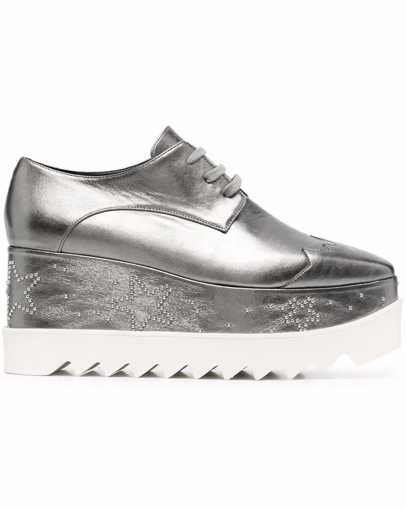 Stella McCartney Elyse Plateau-Schuhe mit Glitter - Blau Blau