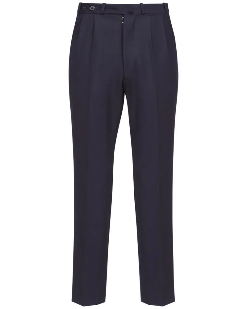 Maison Margiela Cropped-Hose aus Schurwolle - Blau Blau