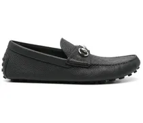 Loafer mit Horsebit-Detail - Schwarz