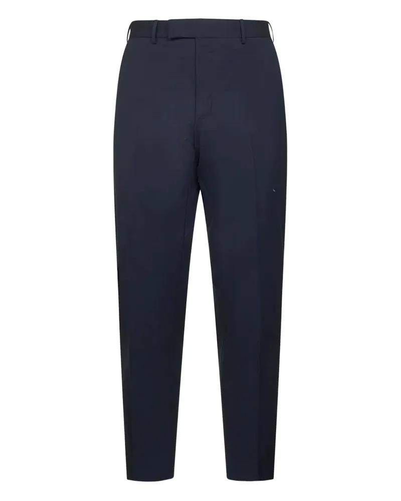PT TORINO Flache Hose mit Bügelfalten - Blau Blau