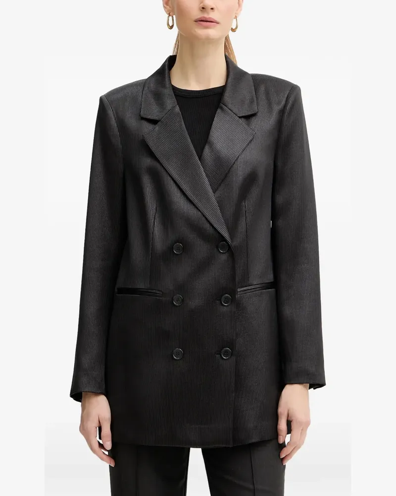 Guess pinstripe double-breasted top - Schwarz Schwarz