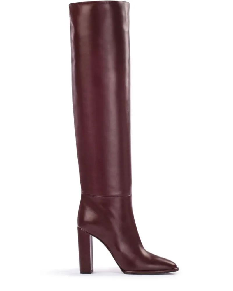 Le Silla Stiefel aus Leder 110mm - Rot Rot