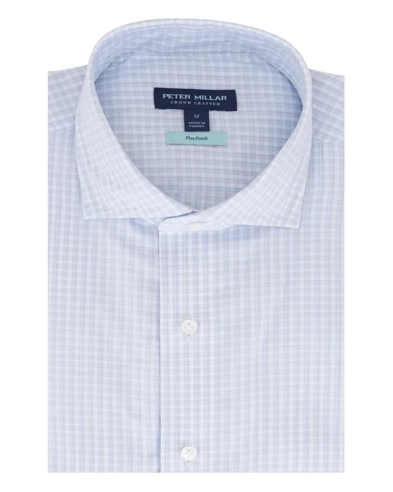 Peter Millar gingham-check buttoned shirt - Blau Blau