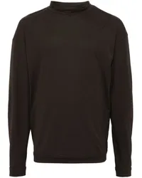 Christophe Lemaire Langarmshirt mit Stehkragen Braun