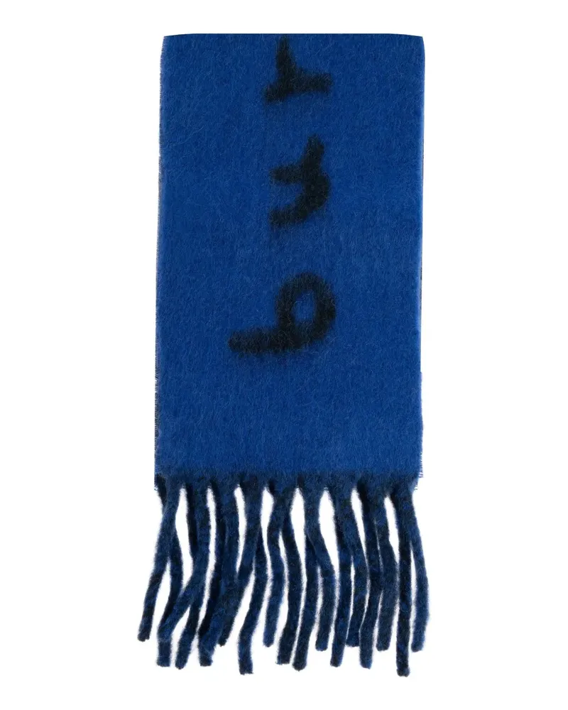 Burberry Schal mit Logo-Detail - Blau Blau