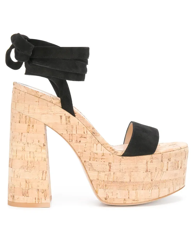Gianvito Rossi Plateau-Sandalen - Schwarz Schwarz