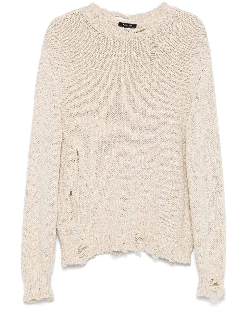 Avant Toi Pullover aus Häkelstrick - Nude Nude