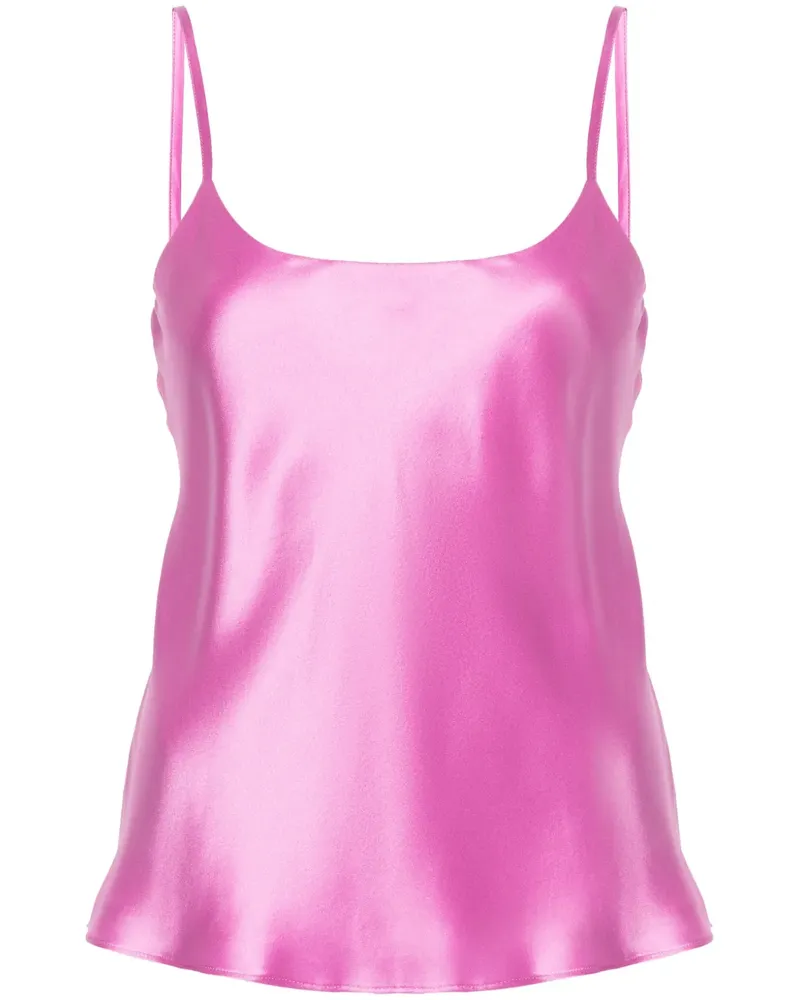 Max Mara Top aus Seide - Rosa Rosa