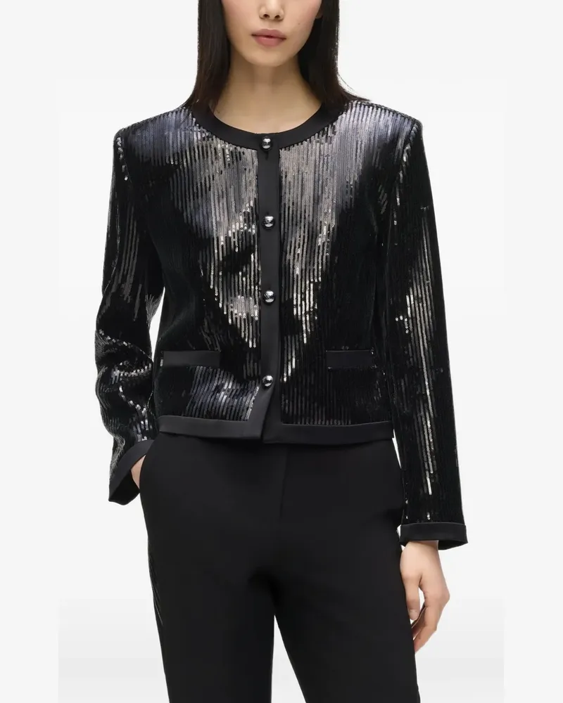 Karl Lagerfeld Jacke mit Pailletten - Schwarz Schwarz