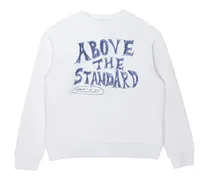 graphic-print sweater - Weiß