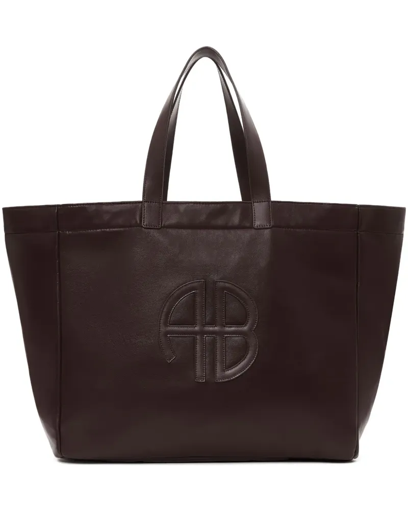 Anine Bing Rio Tote Bag mit Logo-Schild - Rot Rot