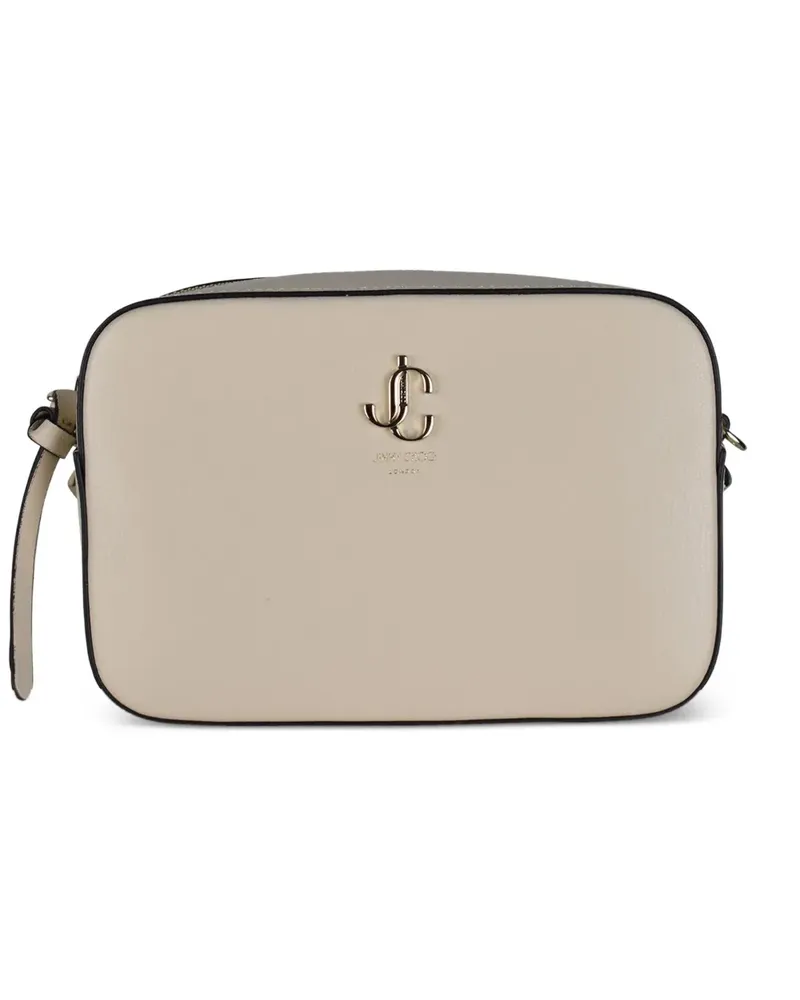 Jimmy Choo Schultertasche aus gekörntem Leder - Nude Nude