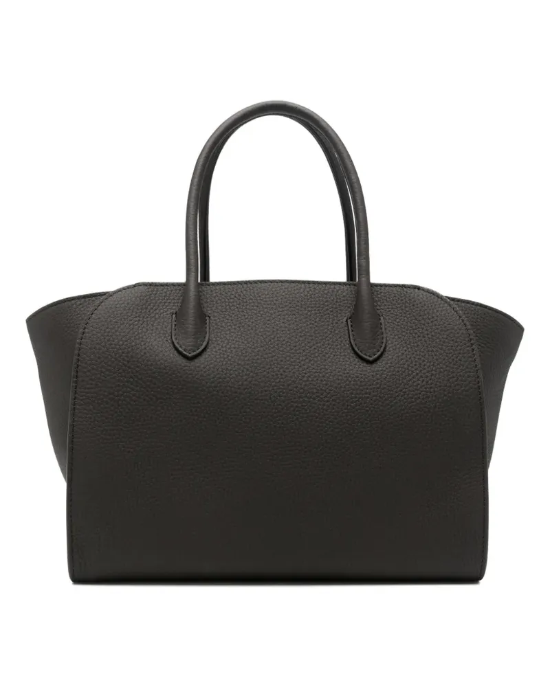 The Row Marlo 12 Tote Bag aus gekörntem Leder - Braun Braun
