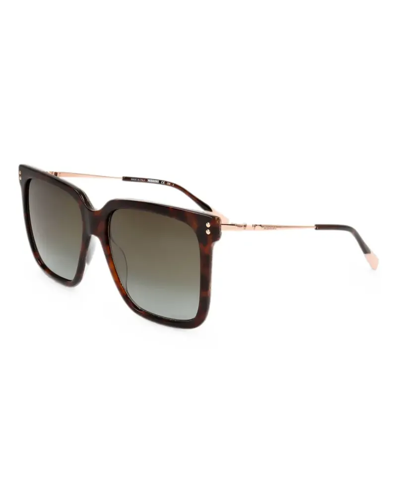 Missoni Eckige Sonnenbrille in Schildpattoptik - Braun Braun